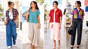15 Crochet Short Sleeve Shirt Outfit Ideas for Summer