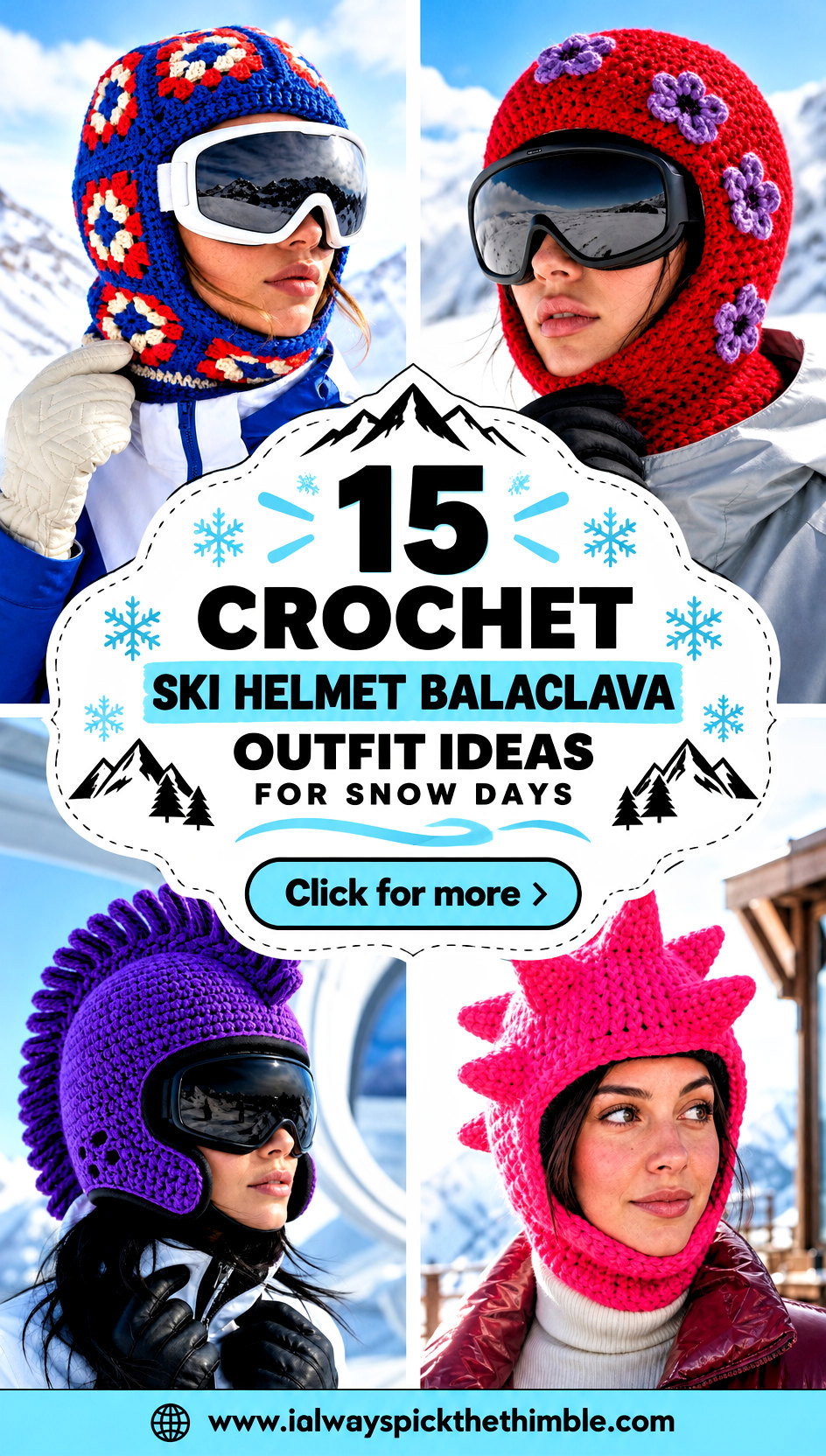 15 Crochet Ski Helmet Balaclava Outfit Ideas for Snow Days - 15 Crochet Ski Helmet Balaclava Outfit Ideas for Snow Days