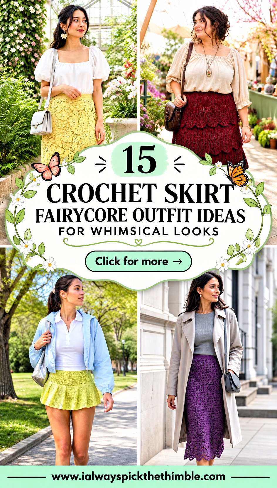 15 Crochet Skirt Fairycore Outfit Ideas for Whimsical Looks - 15 Crochet Skirt Fairycore Outfit Ideas for Whimsical Looks