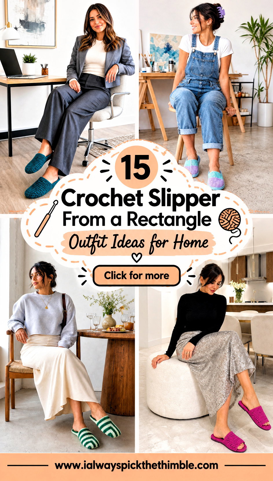 15 Crochet Slipper From a Rectangle Outfit Ideas for Home - 15 Crochet Slipper From a Rectangle Outfit Ideas for Home