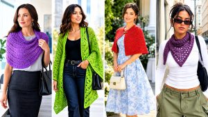 15 Crochet Spring Wrap Outfit Ideas for Garden Parties