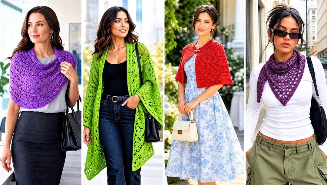 15 Crochet Spring Wrap Outfit Ideas for Garden Parties