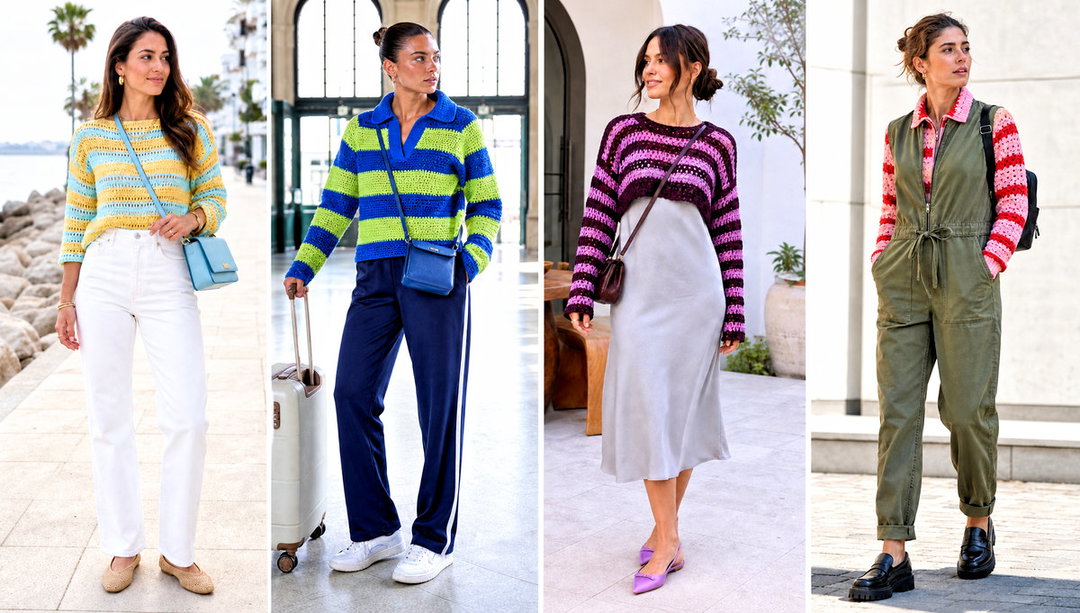 15 Crochet Striped Sweater Outfit Ideas for Weekend Walks