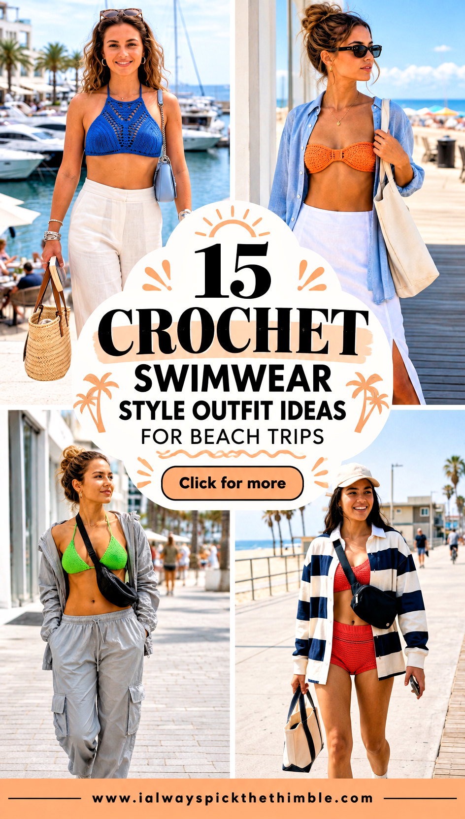 15 Crochet Swimwear Style Outfit Ideas for Beach Trips - 15 Crochet Swimwear Style Outfit Ideas for Beach Trips