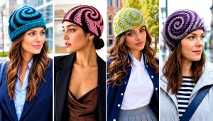 15 Crochet Swirl Beanie Outfit Ideas for Winter Errands