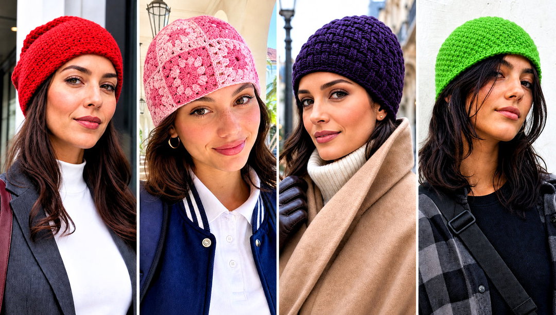 15 Crochet Textured Beanie Outfit Ideas for Cozy Outings