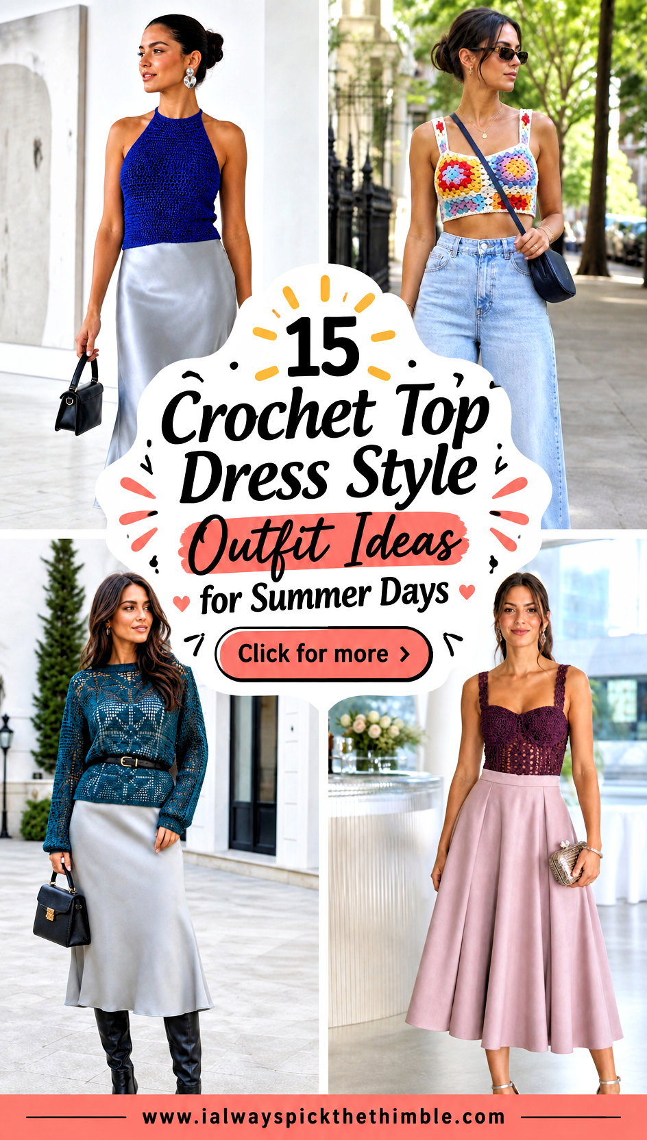 15 Crochet Top Dress Style Outfit Ideas for Summer Days - 15 Crochet Top Dress Style Outfit Ideas for Summer Days