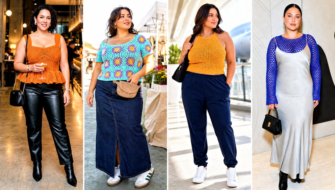 15 Crochet Top for Big Bust Outfit Ideas with Easy Layers