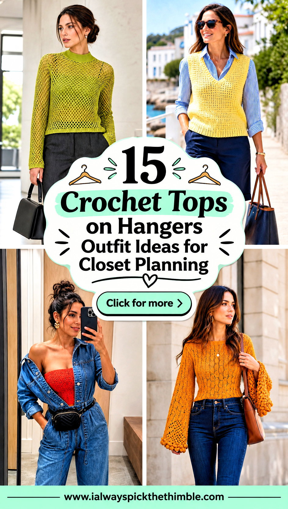 15 Crochet Tops on Hangers Outfit Ideas for Closet Planning - 15 Crochet Tops on Hangers Outfit Ideas for Closet Planning