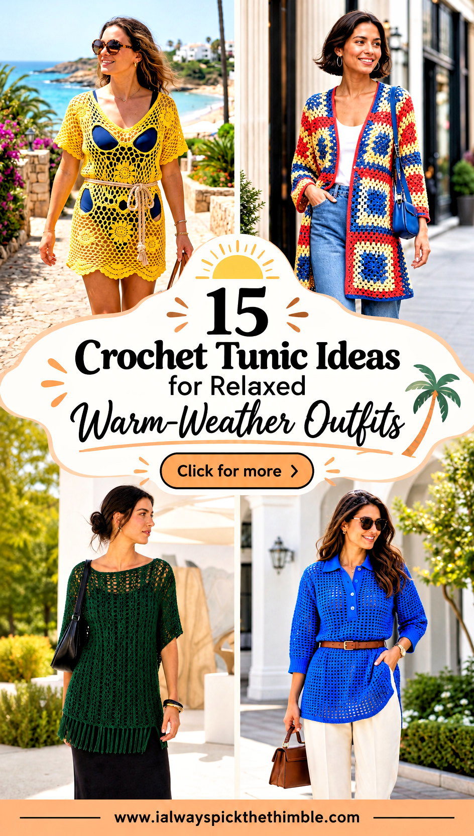 15 Crochet Tunic Ideas for Relaxed Warm-Weather Outfits - 15 Crochet Tunic Ideas for Relaxed Warm-Weather Outfits