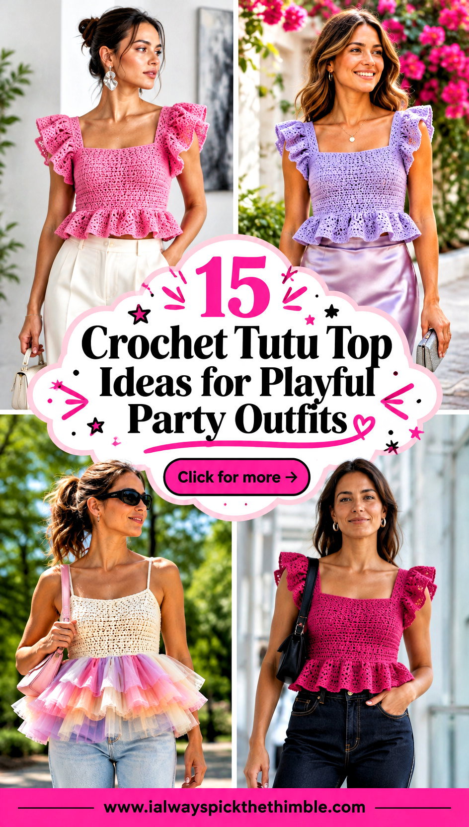 15 Crochet Tutu Top Ideas for Playful Party Outfits - 15 Crochet Tutu Top Ideas for Playful Party Outfits