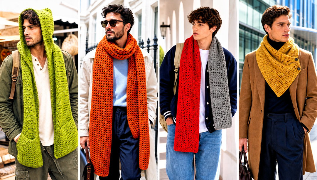 15 Crochet Unisex Scarf Outfit Ideas for Shared Style