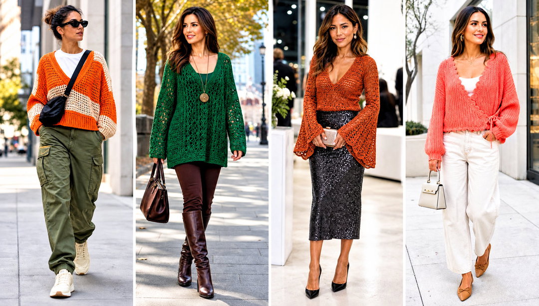 15 Crochet V Neck Sweater Outfit Ideas for Easy Layering