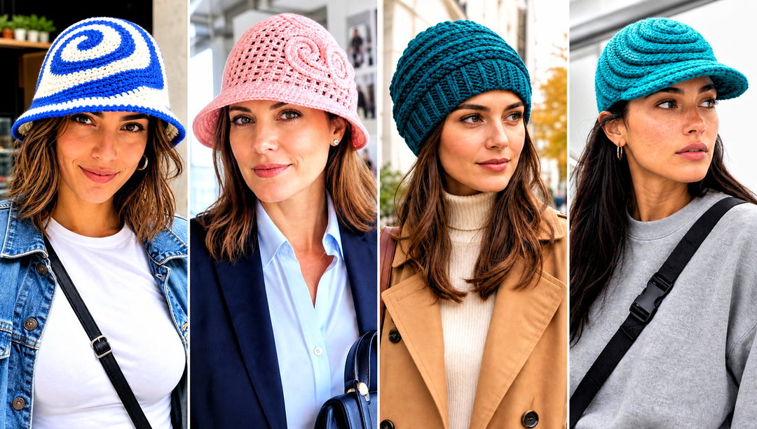 15 Crochet Vintage Swirl Hat Outfit Ideas for Retro Looks