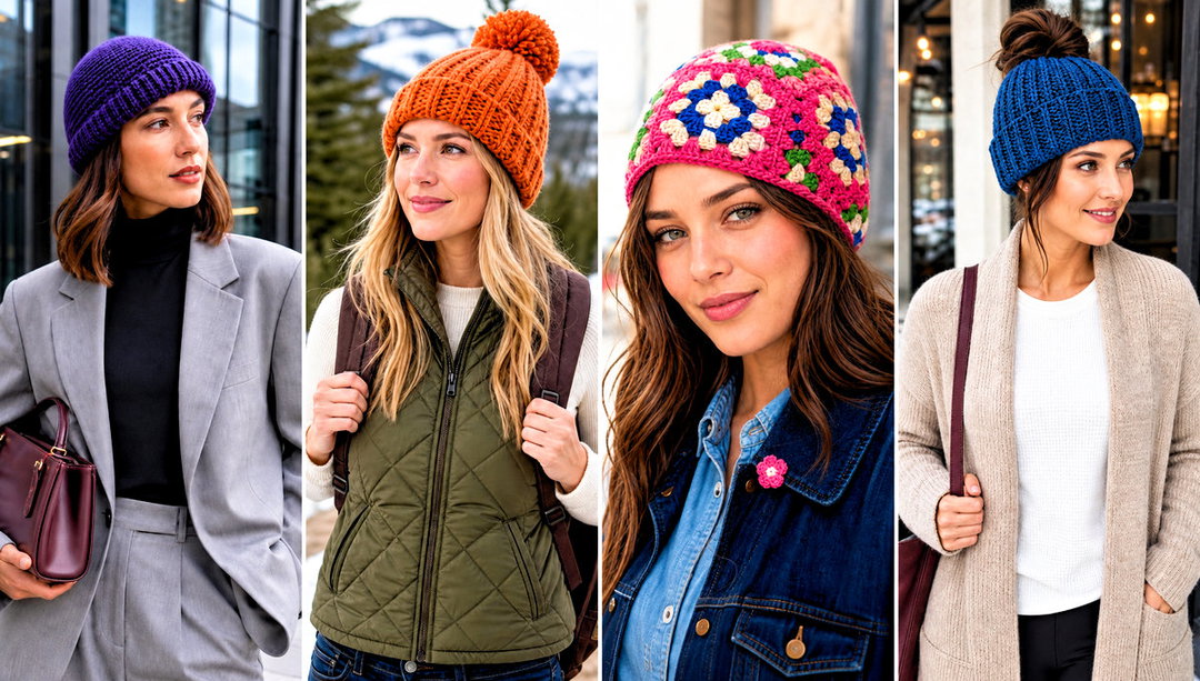 15 Crochet Warm Winter Hat Outfit Ideas for Snowy Days