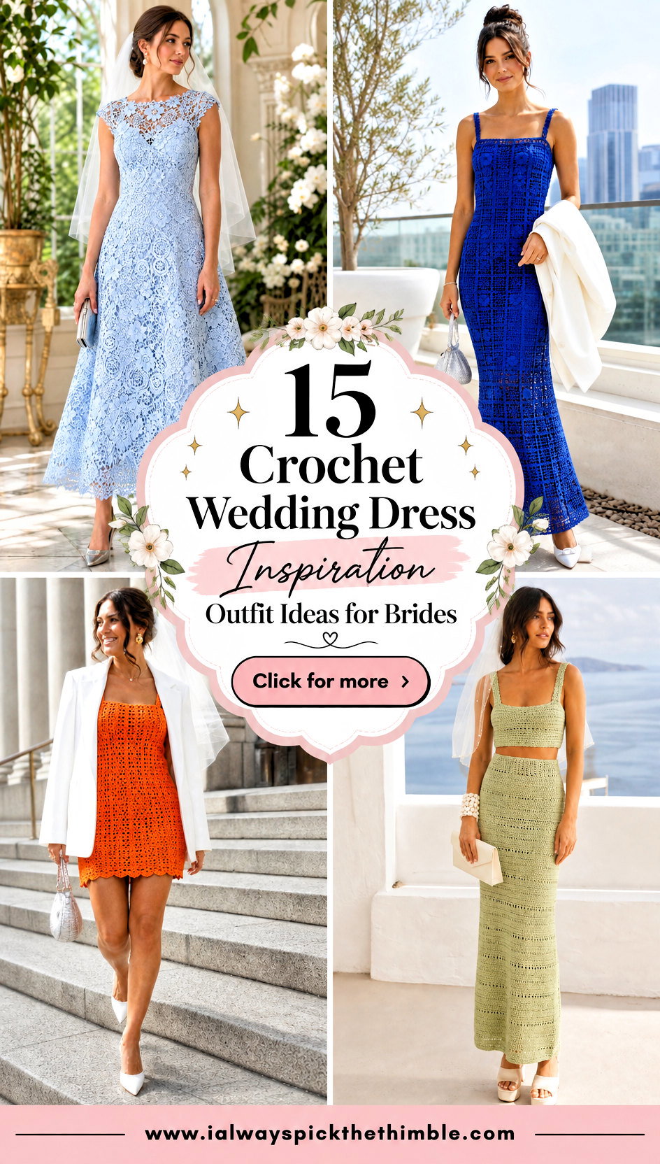15 Crochet Wedding Dress Inspiration Outfit Ideas for Brides - 15 Crochet Wedding Dress Inspiration Outfit Ideas for Brides