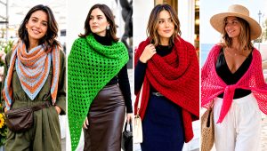 15 Crochet Wingspan Shawl Outfit Ideas for Graceful Drapes