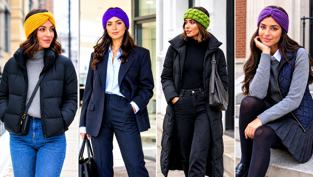 15 Crochet Winter Head Band Outfit Ideas for Chilly Walks