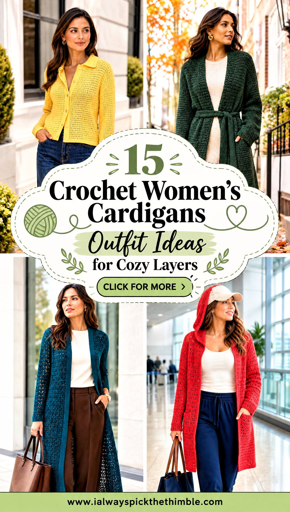 15 Crochet Womens Cardigans Outfit Ideas for Cozy Layers - 15 Crochet Women’s Cardigans Outfit Ideas for Cozy Layers