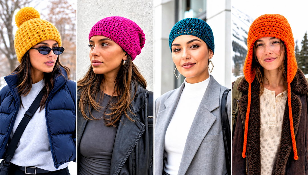 15 Crochet Woolly Hat Outfit Ideas for Winter Walks
