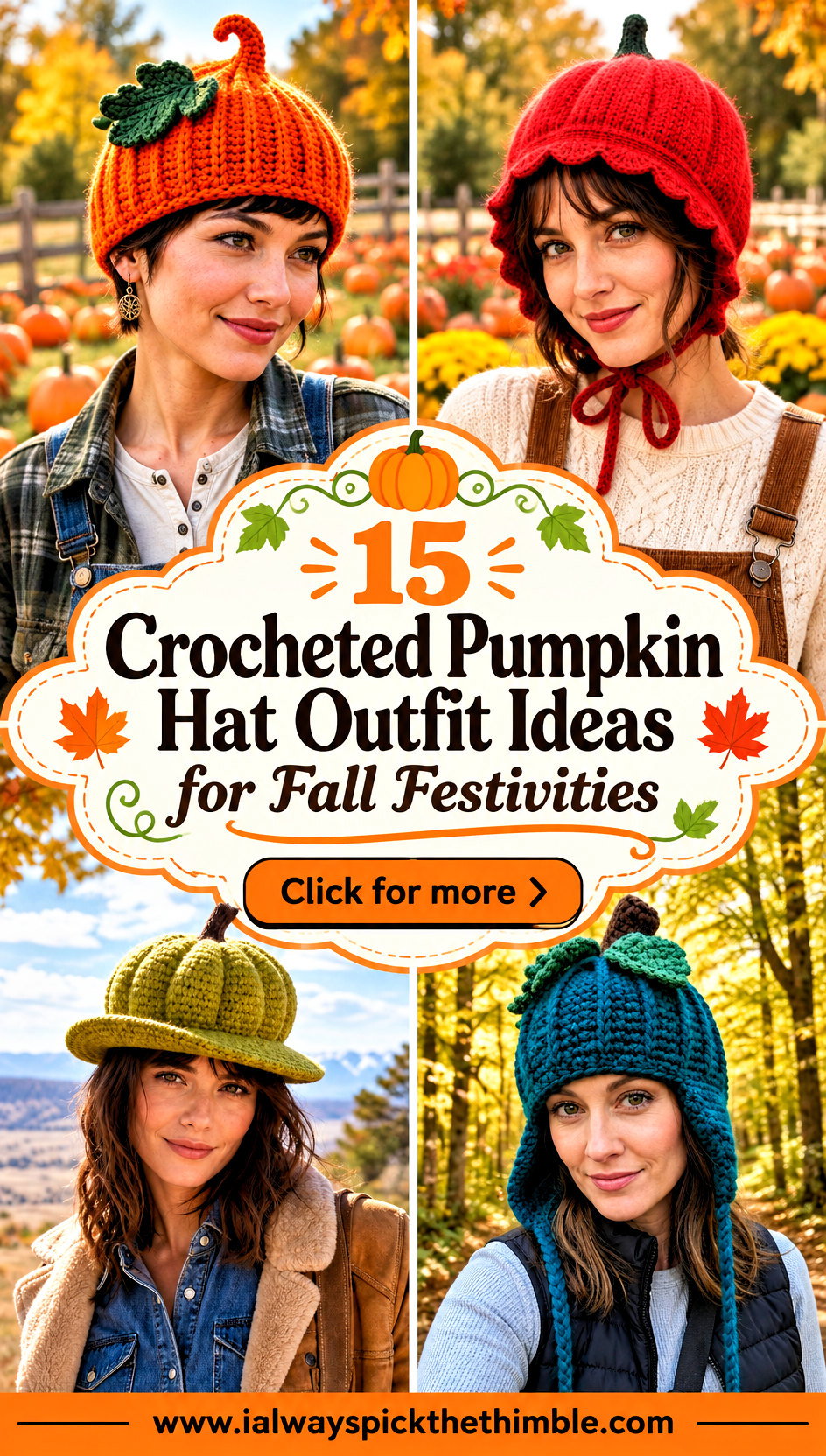 15 Crocheted Pumpkin Hat Outfit Ideas for Fall Festivities - 15 Crocheted Pumpkin Hat Outfit Ideas for Fall Festivities