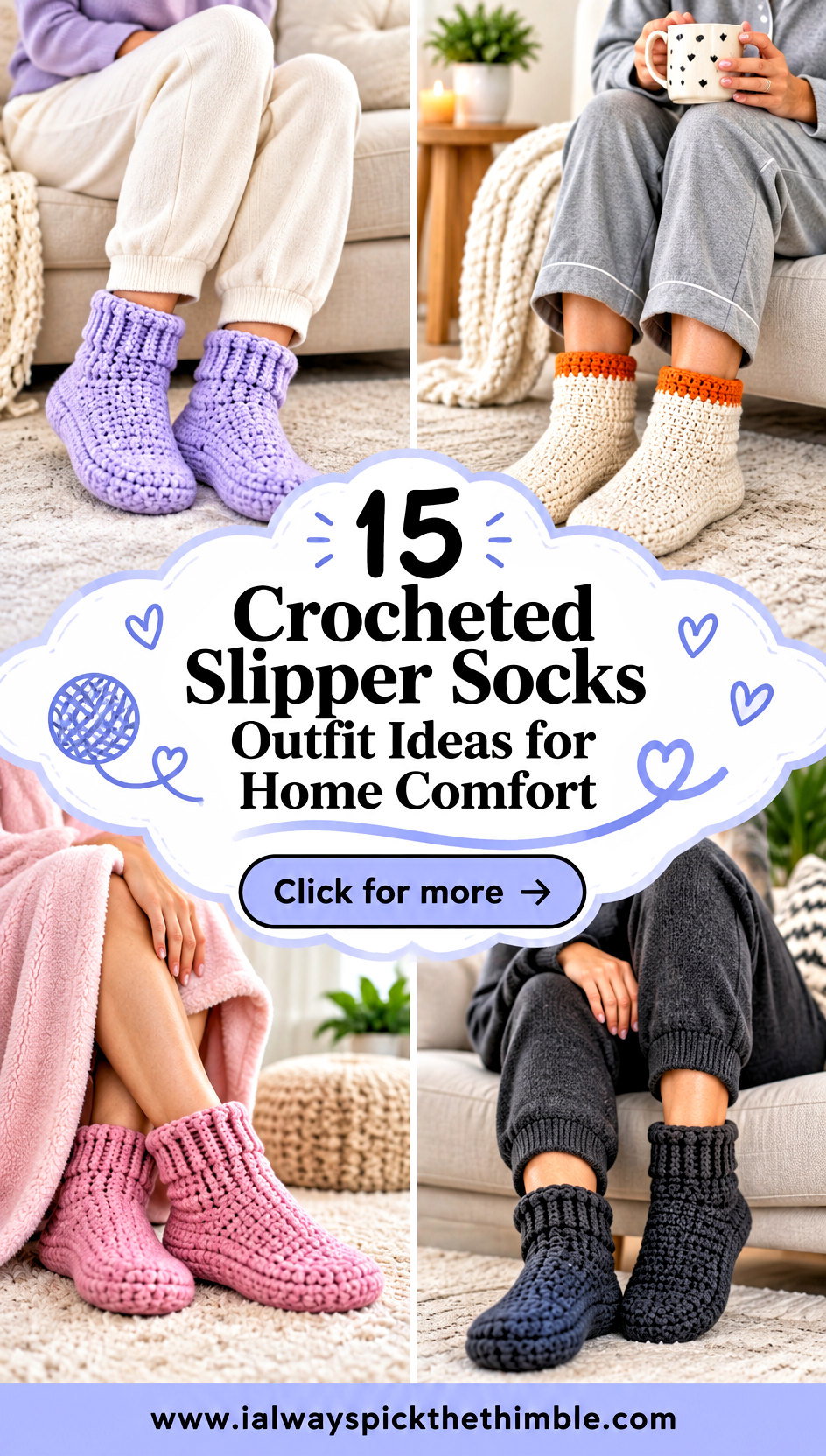 15 Crocheted Slipper Socks Outfit Ideas for Home Comfort - 15 Crocheted Slipper Socks Outfit Ideas for Home Comfort