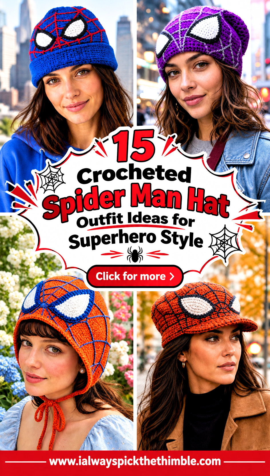 15 Crocheted Spider Man Hat Outfit Ideas for Superhero Style - 15 Crocheted Spider Man Hat Outfit Ideas for Superhero Style