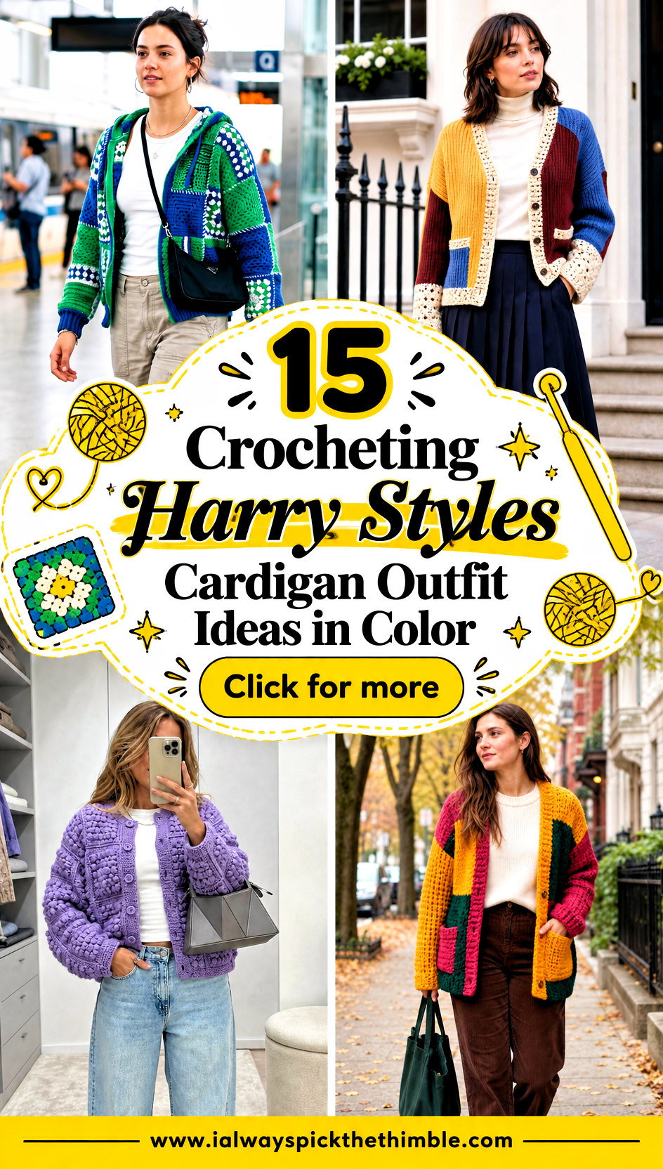 15 Crocheting Harry Styles Cardigan Outfit Ideas in Color - 15 Crocheting Harry Styles Cardigan Outfit Ideas in Color
