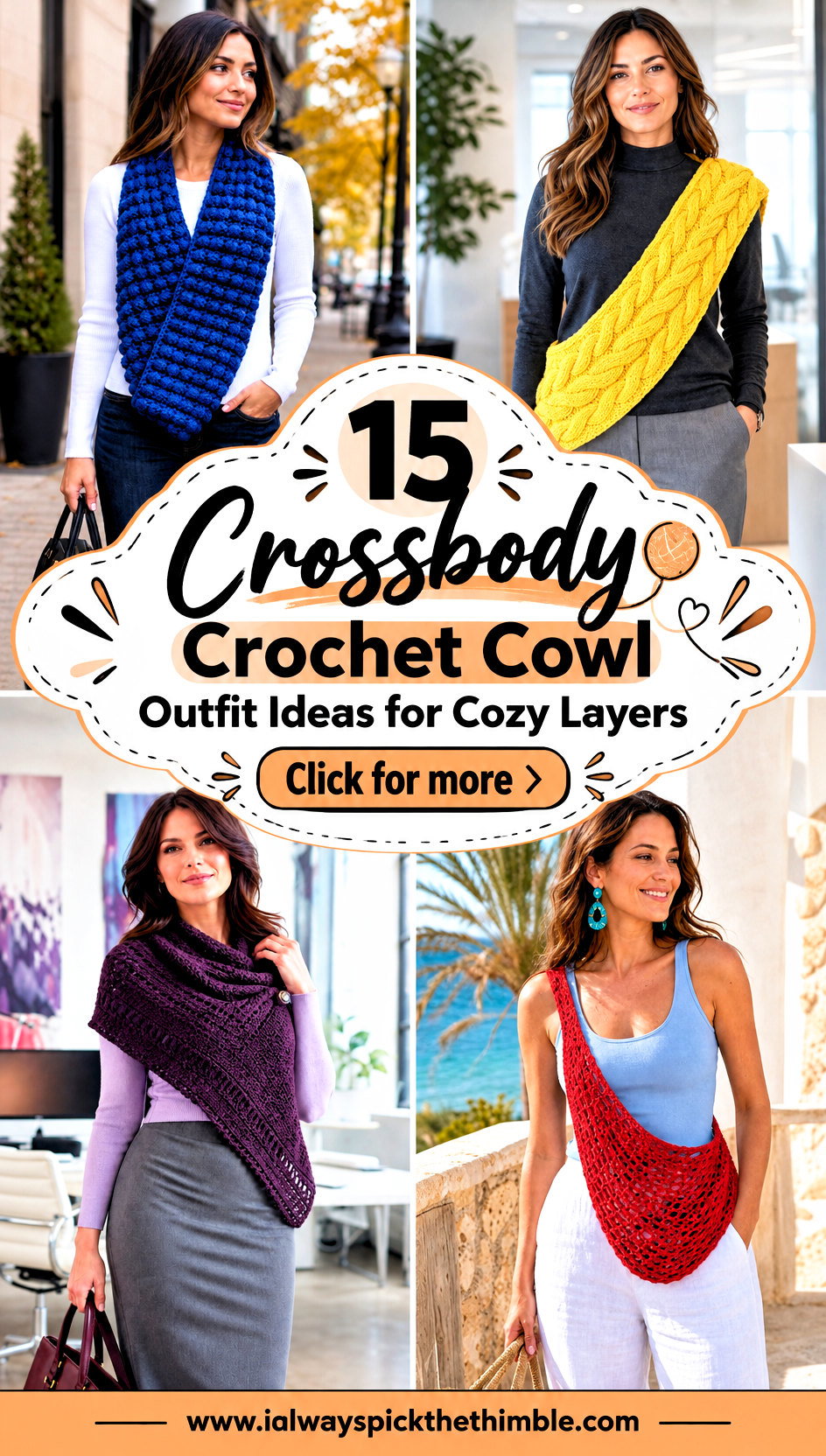 15 Crossbody Crochet Cowl Outfit Ideas for Cozy Layers - 15 Crossbody Crochet Cowl Outfit Ideas for Cozy Layers