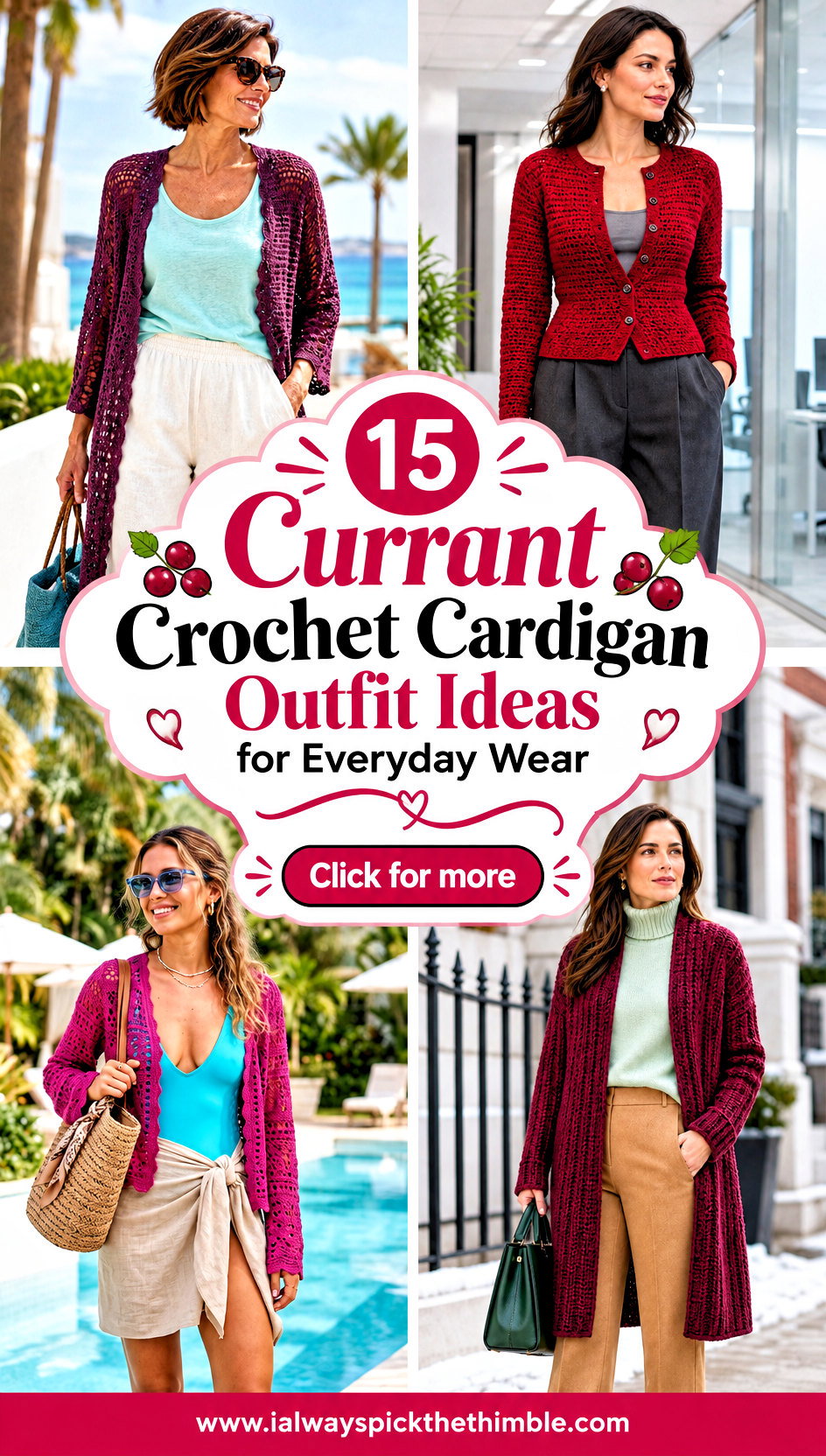 15 Currant Crochet Cardigan Outfit Ideas for Everyday Wear - 15 Currant Crochet Cardigan Outfit Ideas for Everyday Wear