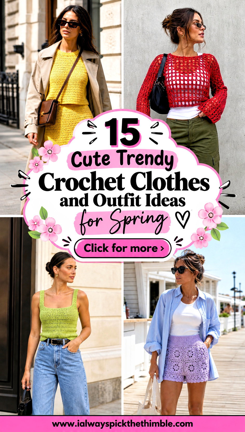 15 Cute Trendy Crochet Clothes and Outfit Ideas for Spring - 15 Cute Trendy Crochet Clothes and Outfit Ideas for Spring