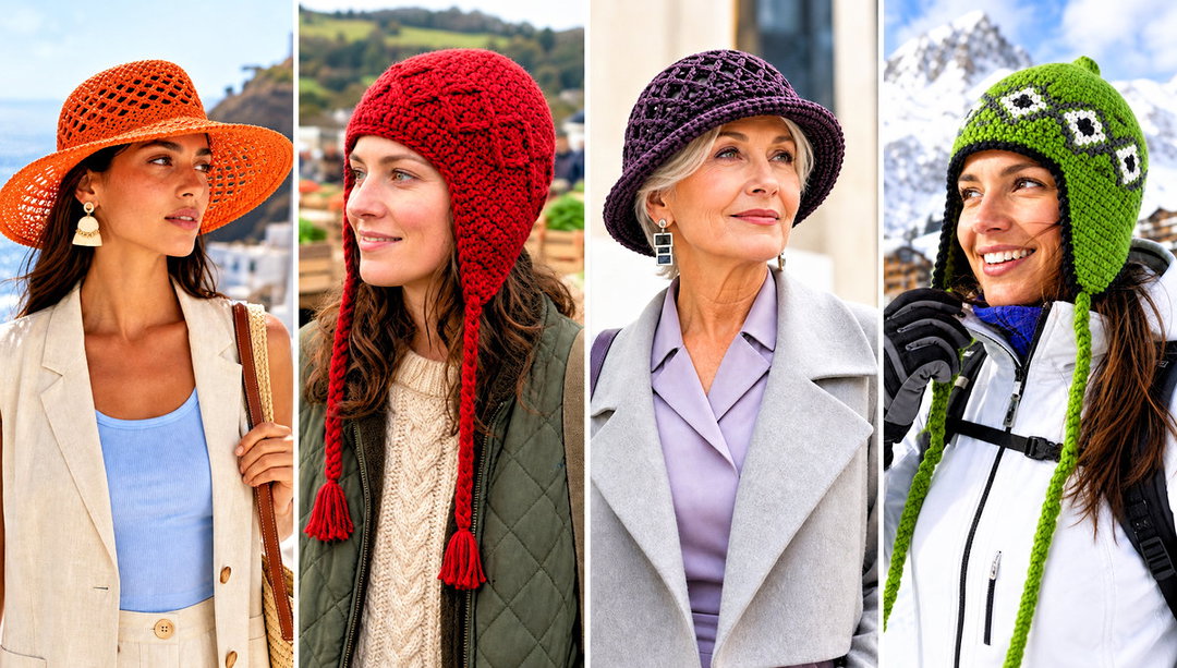 15 Diamond Crochet Hat Outfit Ideas for Cold Mornings