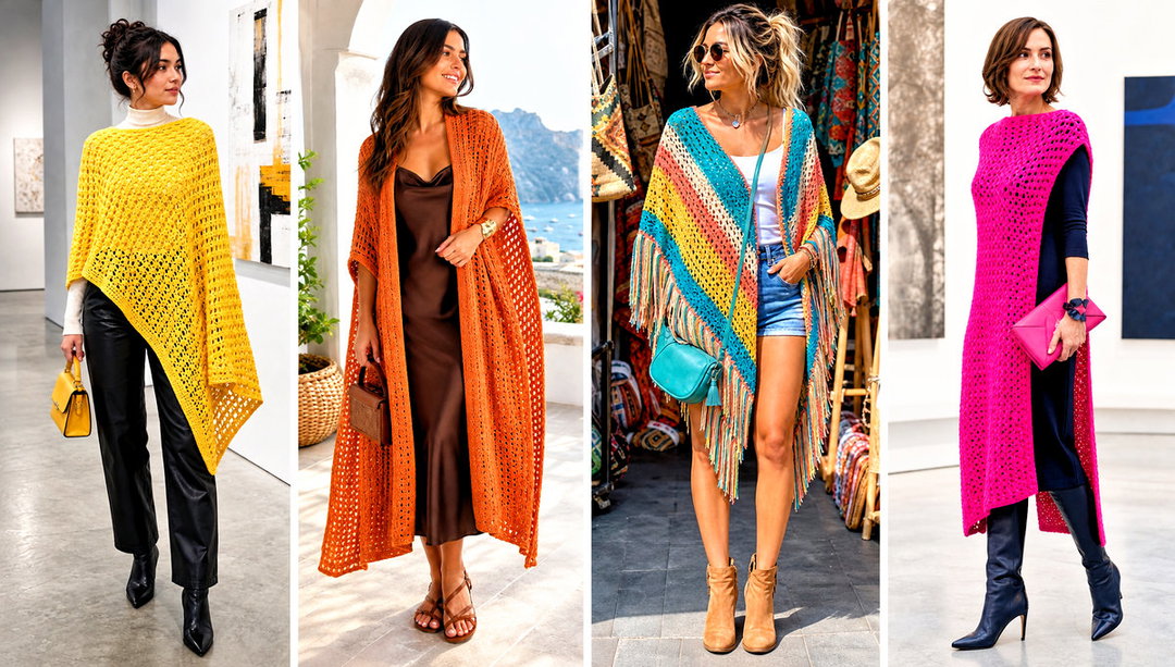 15 Diy Crochet Poncho Outfit Ideas for Cozy Layering