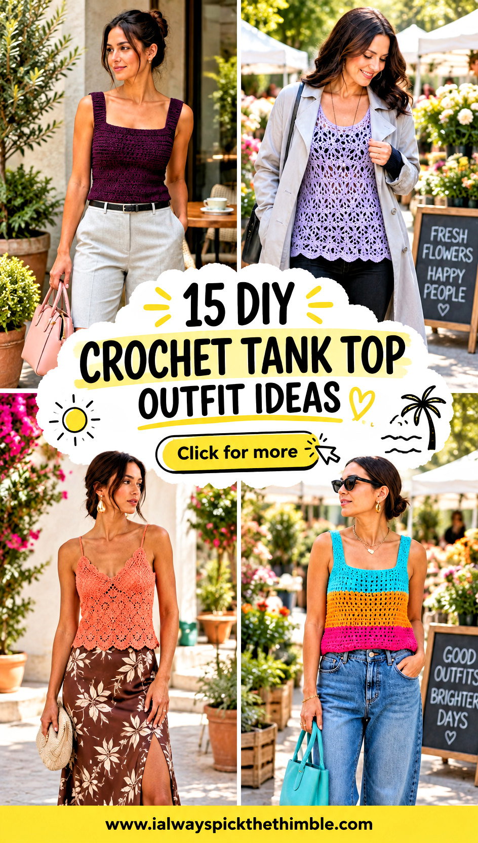 15 Diy Crochet Tank Top Outfit Ideas for Warm Weekends - 15 Diy Crochet Tank Top Outfit Ideas for Warm Weekends