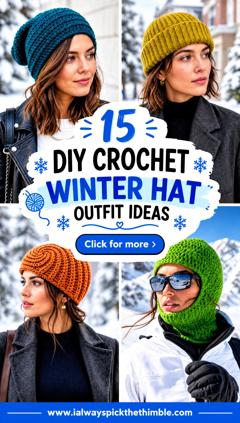 15 Diy Crochet Winter Hat Outfit Ideas for Snow Days - 15 Diy Crochet Winter Hat Outfit Ideas for Snow Days