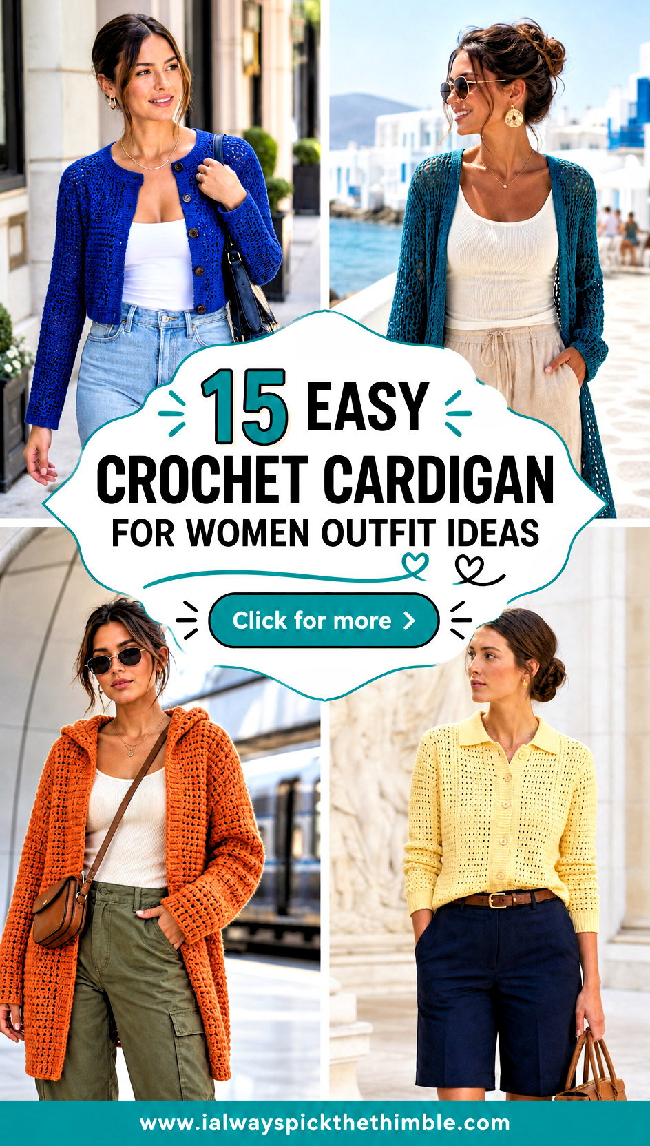 15 Easy Crochet Cardigan for Women Outfit Ideas for Work - 15 Easy Crochet Cardigan for Women Outfit Ideas for Work