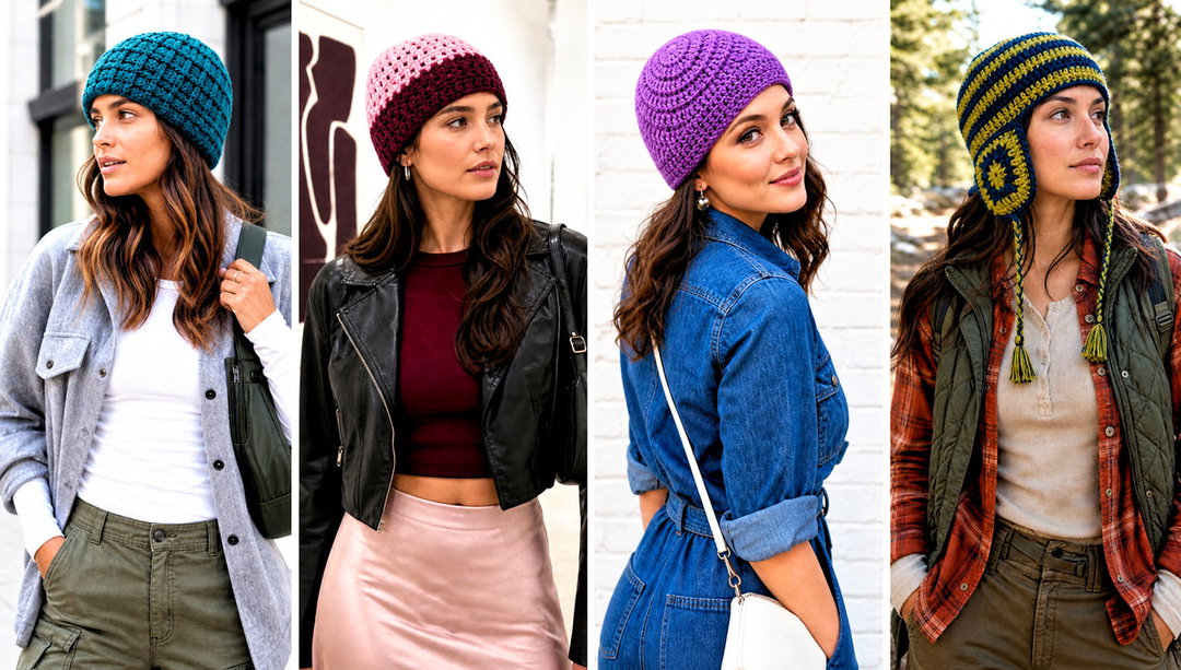 15 Easy Crochet Projects Beanie Outfit Ideas for Winter