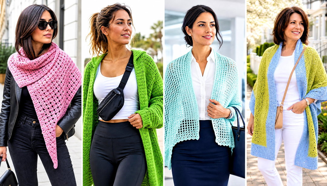 15 Easy Crochet Shawls Outfit Ideas for Breezy Evenings