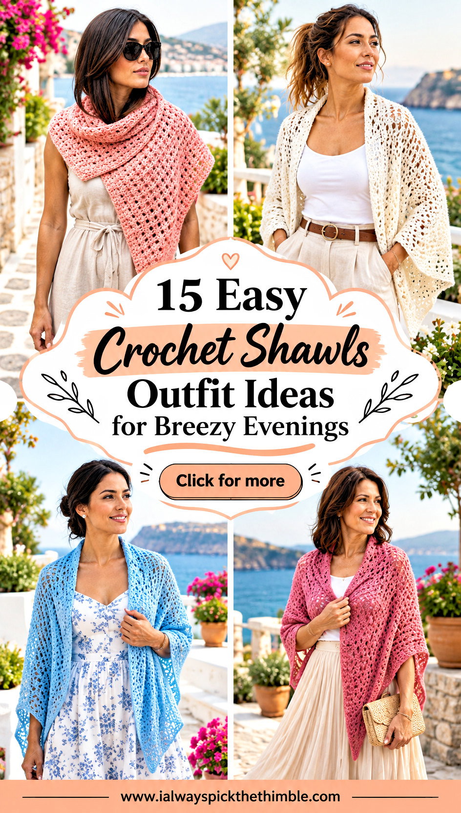 15 Easy Crochet Shawls Outfit Ideas for Breezy Evenings - 15 Easy Crochet Shawls Outfit Ideas for Breezy Evenings