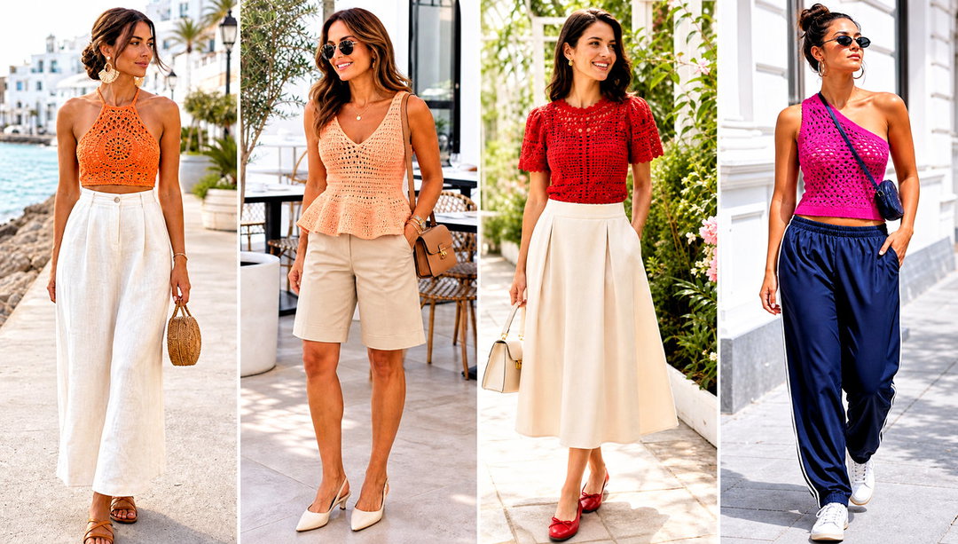 15 Easy Crochet Tops for Women Outfit Ideas for Summer