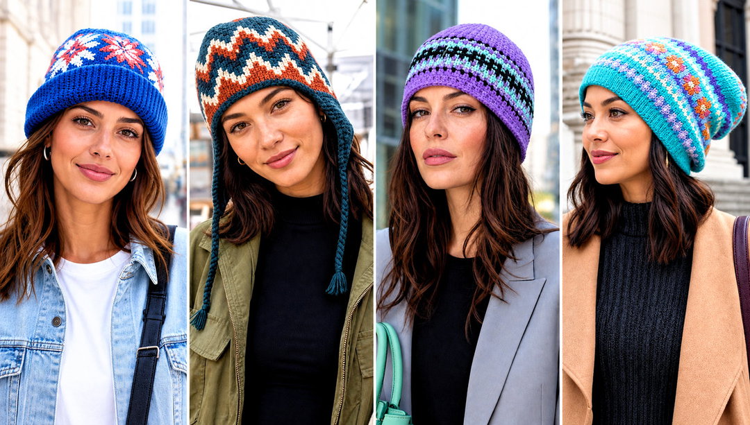 15 Fair Isle Crochet Beanie Outfit Ideas for Winter Walks