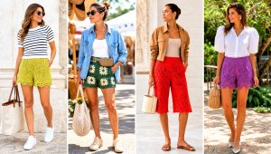 15 Farm Rio Crochet Shorts Outfit Ideas for Tropical Trips