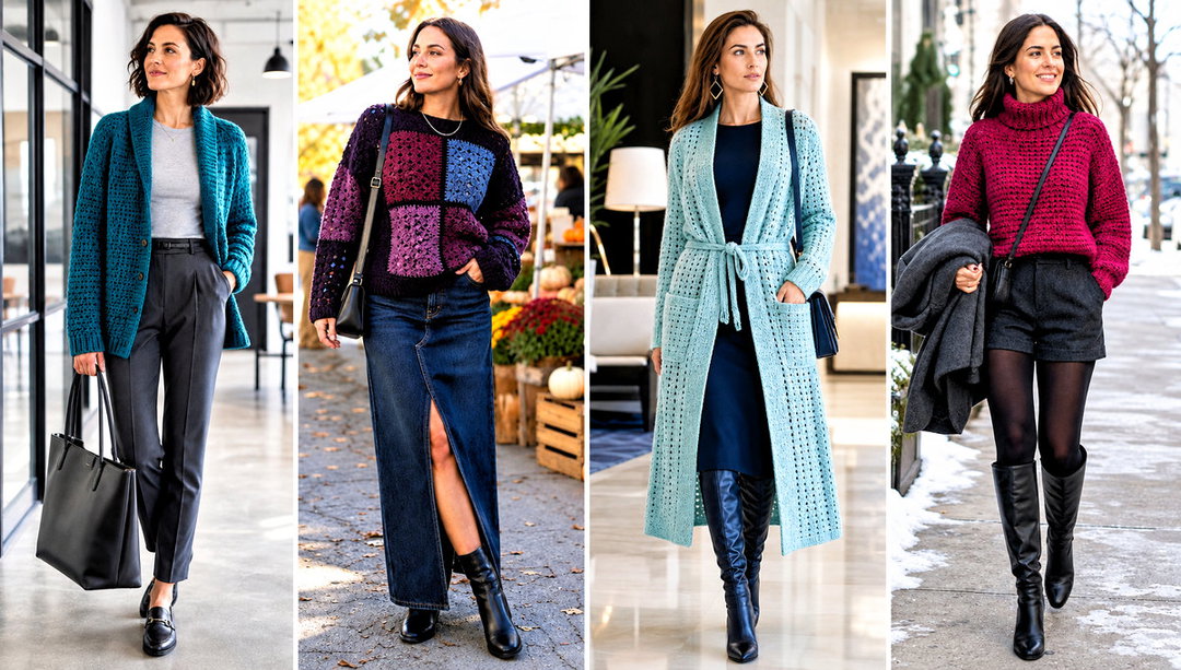 15 Grandpa Crochet Sweater Outfit Ideas for Cozy Weekends