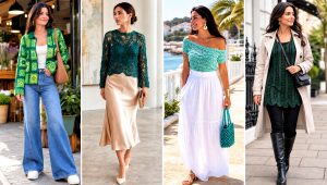 15 Green Crochet Blouse Design Outfit Ideas for Brunch Plans