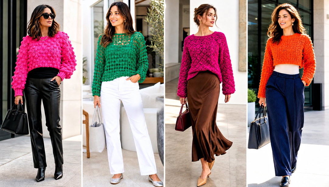 15 Gum Drop Crochet Pullover Outfit Ideas for Cozy Days