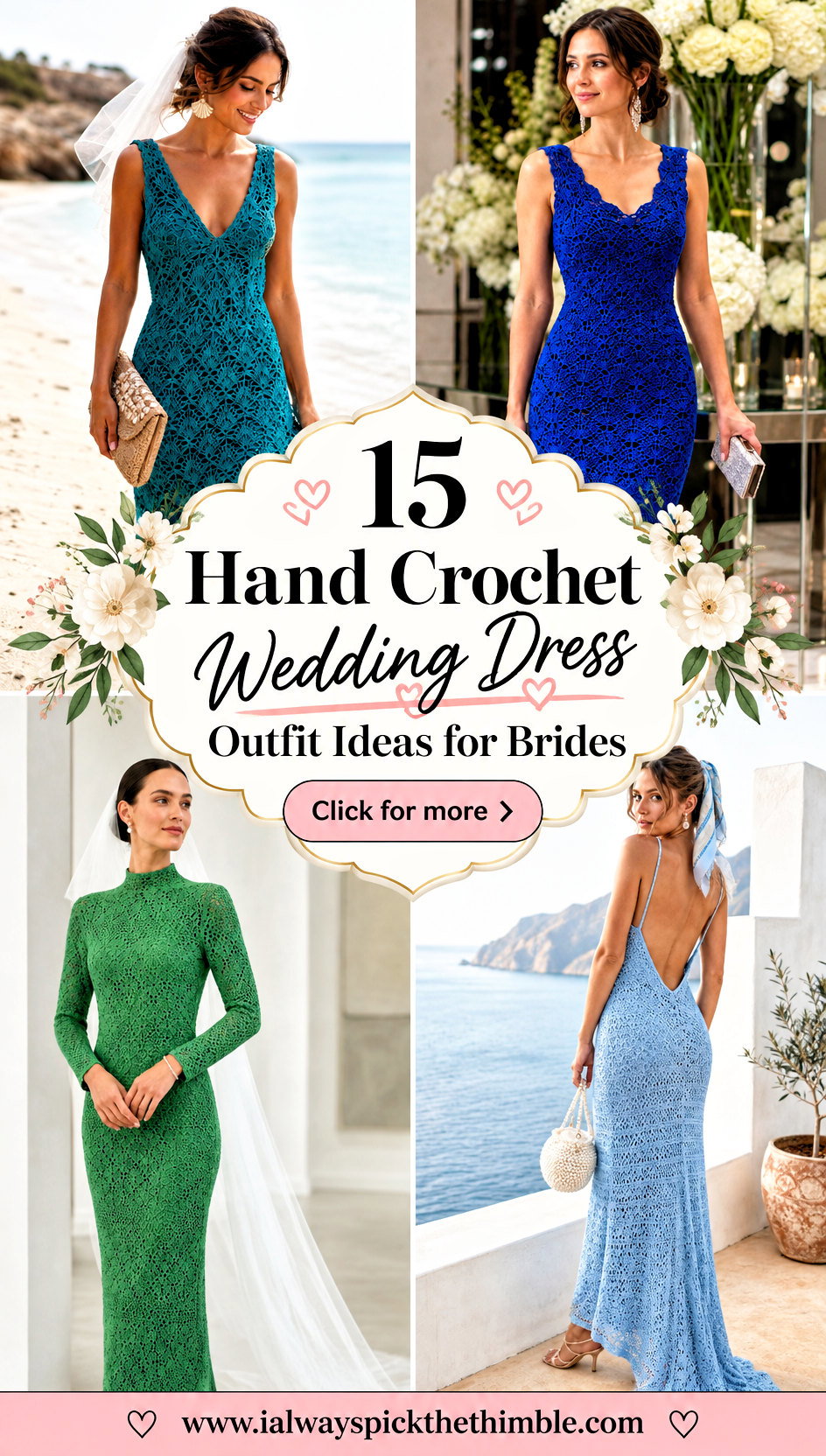 15 Hand Crochet Wedding Dress Outfit Ideas for Brides - 15 Hand Crochet Wedding Dress Outfit Ideas for Brides