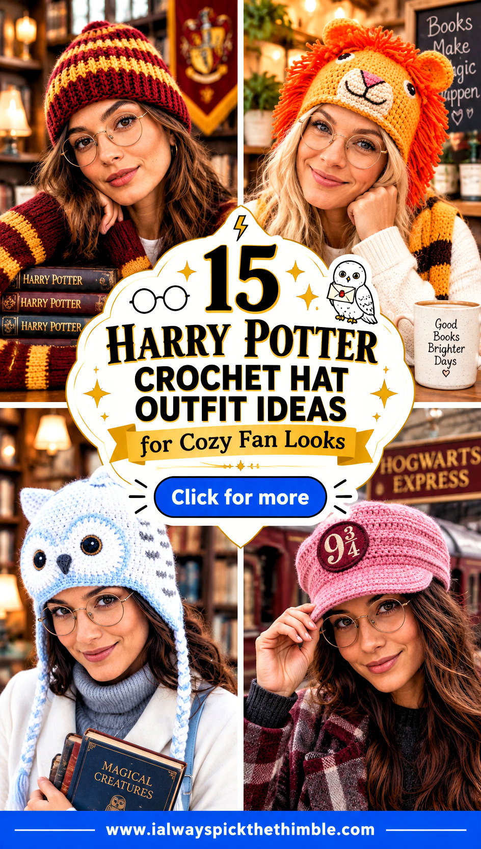 15 Harry Potter Crochet Hat Outfit Ideas for Cozy Fan Looks - 15 Harry Potter Crochet Hat Outfit Ideas for Cozy Fan Looks