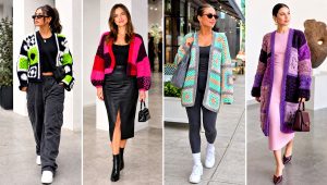 15 Harry Styles Patchwork Crochet Cardigan Outfit Ideas