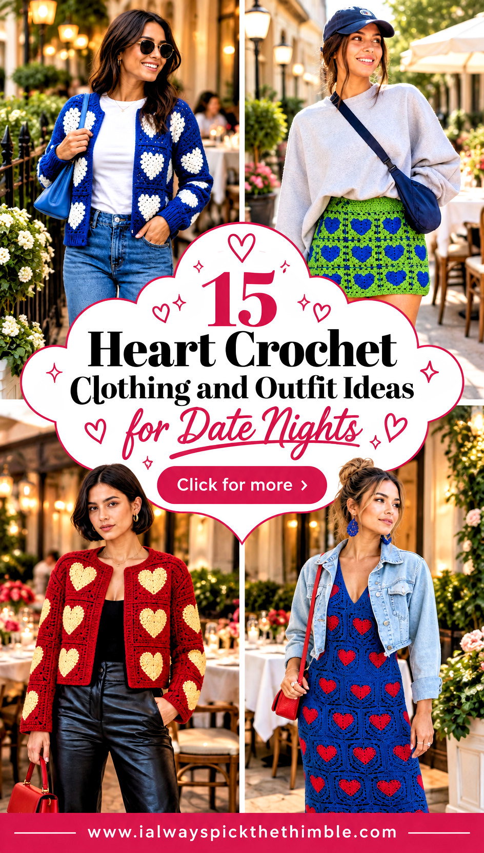 15 Heart Crochet Clothing and Outfit Ideas for Date Nights - 15 Heart Crochet Clothing and Outfit Ideas for Date Nights