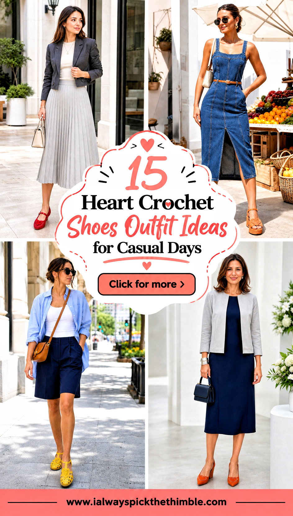 15 Heart Crochet Shoes Outfit Ideas for Casual Days - 15 Heart Crochet Shoes Outfit Ideas for Casual Days